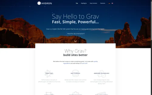 Modulare Seite (Grav)